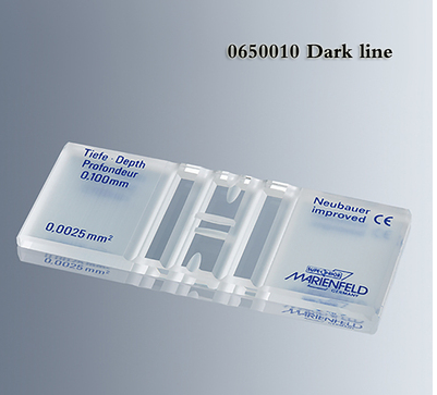 0650010，MARIENFELD 血球計(jì)數(shù)板 黑線透明底