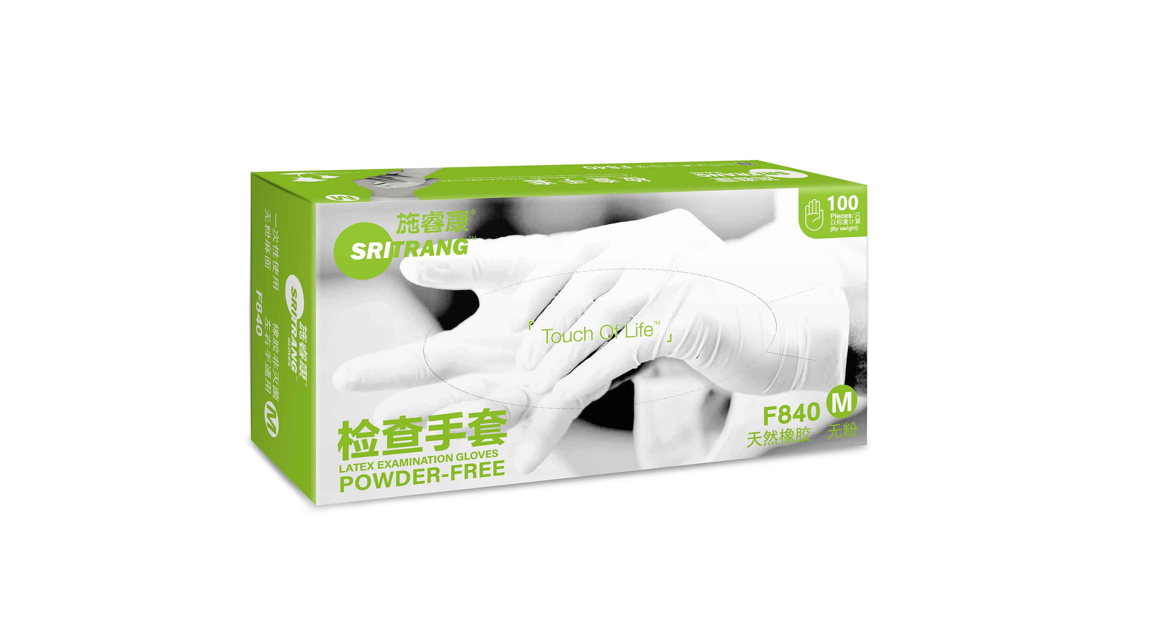 乳膠無粉檢查手套5.8g（S）