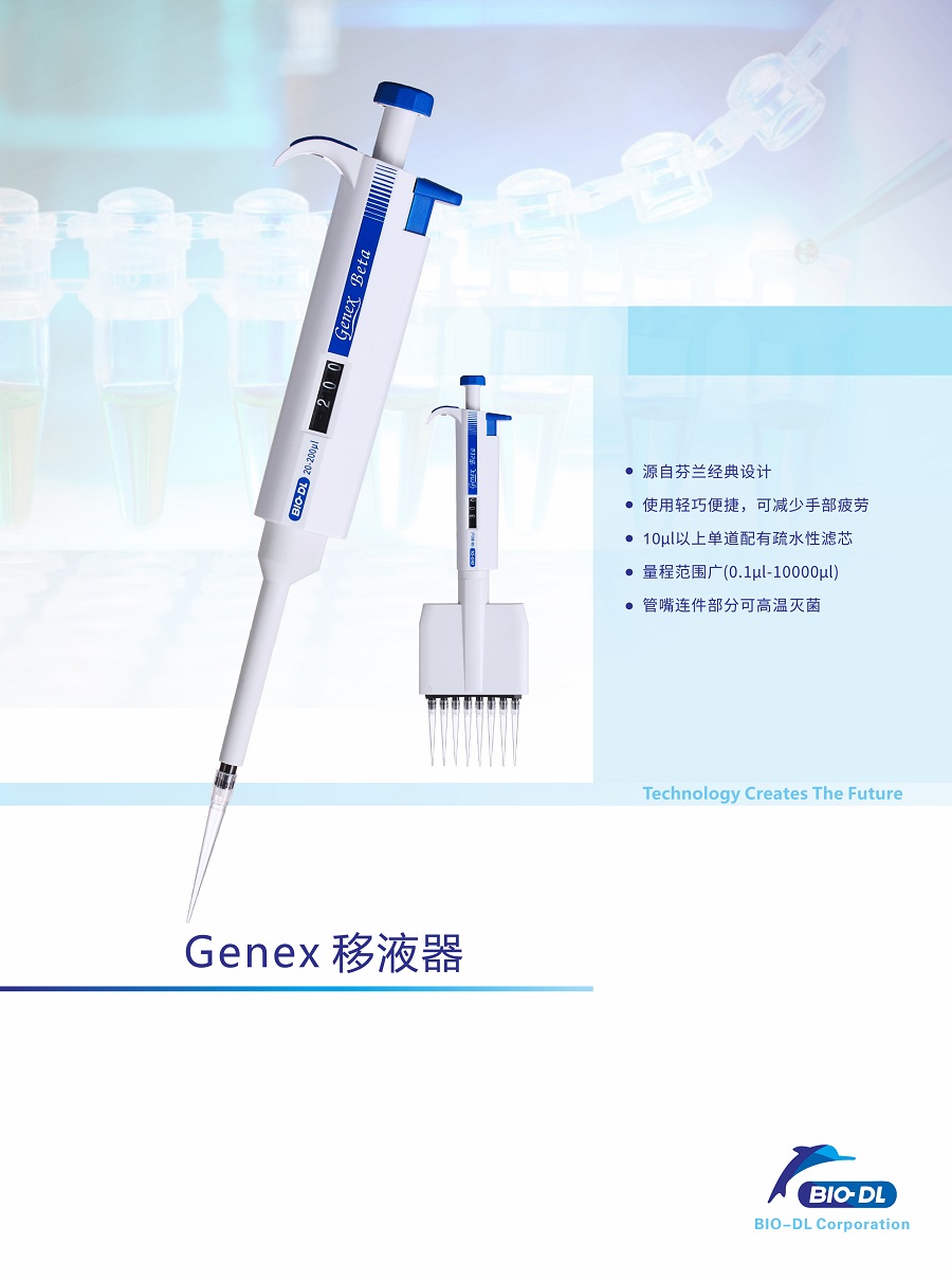 72441081，BIO-DL/寶予德，Genex系列單道手動移液器100-1000ul